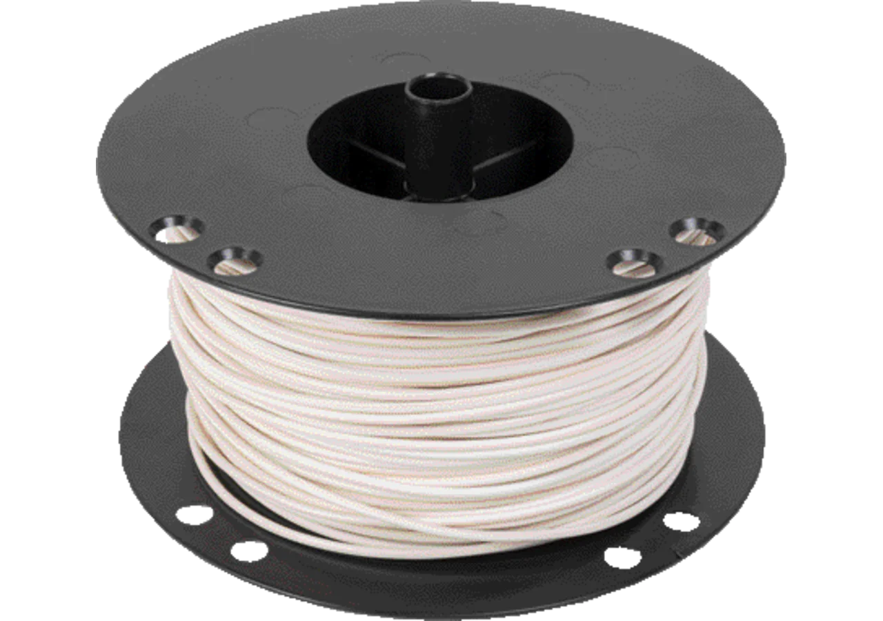 Kabelrolle Weiss, 100 m 0,75mm² GartenShop24 - Hochwertige Gartengeräte