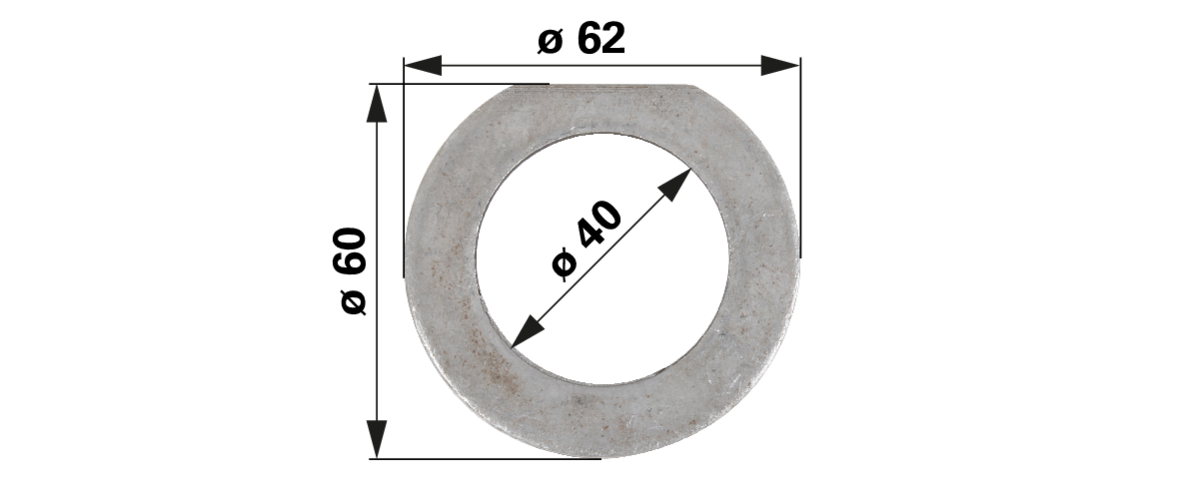 Einstellscheibe 3,5 mm anstelle von Steyr 1192410038 GartenShop24 - Hochwertige Gartengeräte
