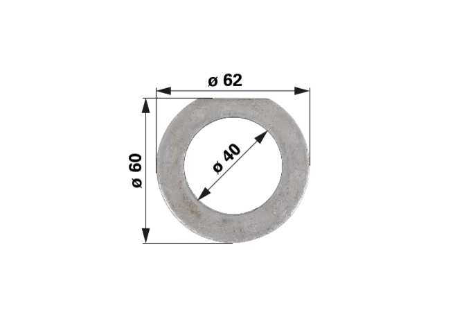 Einstellscheibe 3,5 mm anstelle von Steyr 1192410038 GartenShop24 - Hochwertige Gartengeräte