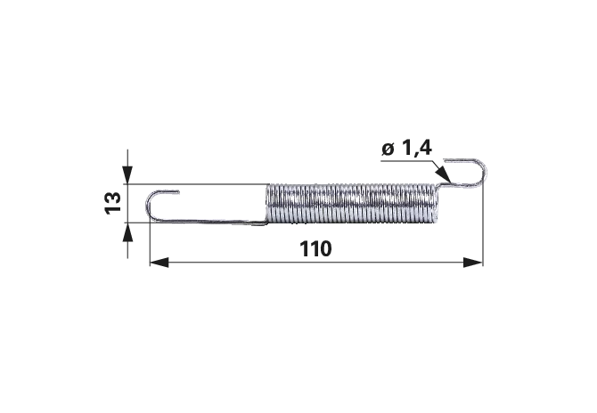 Feder passend für Steyr 1480A570063 GartenShop24 - Hochwertige Gartengeräte