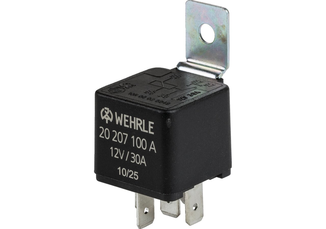 Schließerrelais 12 V, 30 A oder 2 x 15 A Wehrle