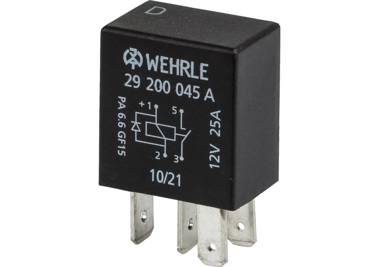 Relais Micro Schließer, mit Diode, 12 V, 25 A Wehrle
