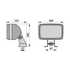 Hella Arbeitsscheinwerfer H3, 12/24V, rechts und Links
