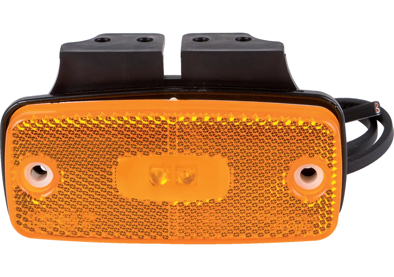LED Begrenzungsleuchte gelb, mit Winkelbefestigung, 117 x 52 mm GartenShop24 - Hochwertige Gartengeräte