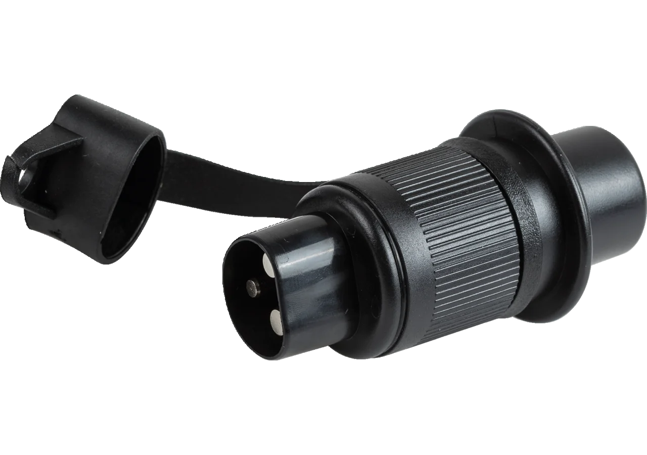 Stecker mit Flachsteckanschluss , 3 polig, 6 - 24 V, 25 A Herth+Buss