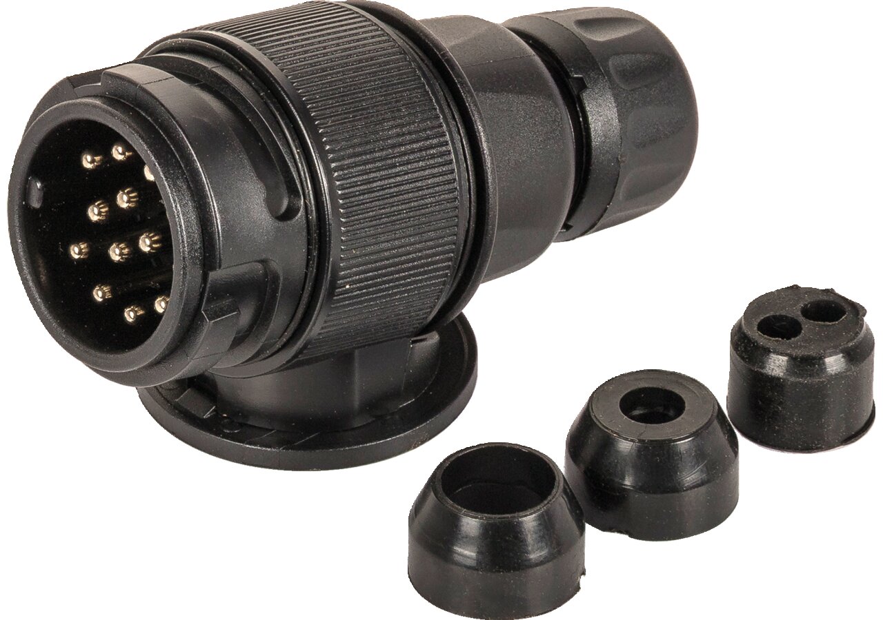 Stecker 13-polig, 12 V Stromstärke 25 A Herth+Buss