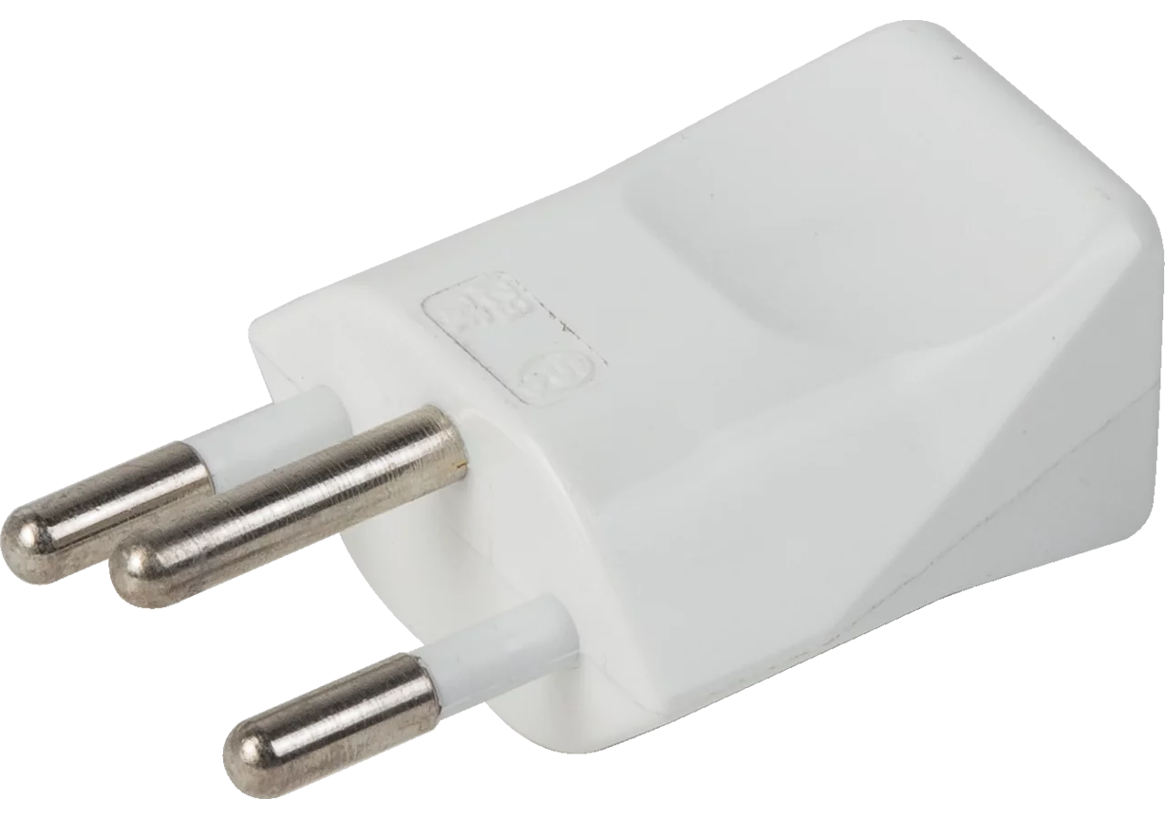 Netzsteckeradapter flach, 10 A, 250 V Schweizer Netzstecker GartenShop24