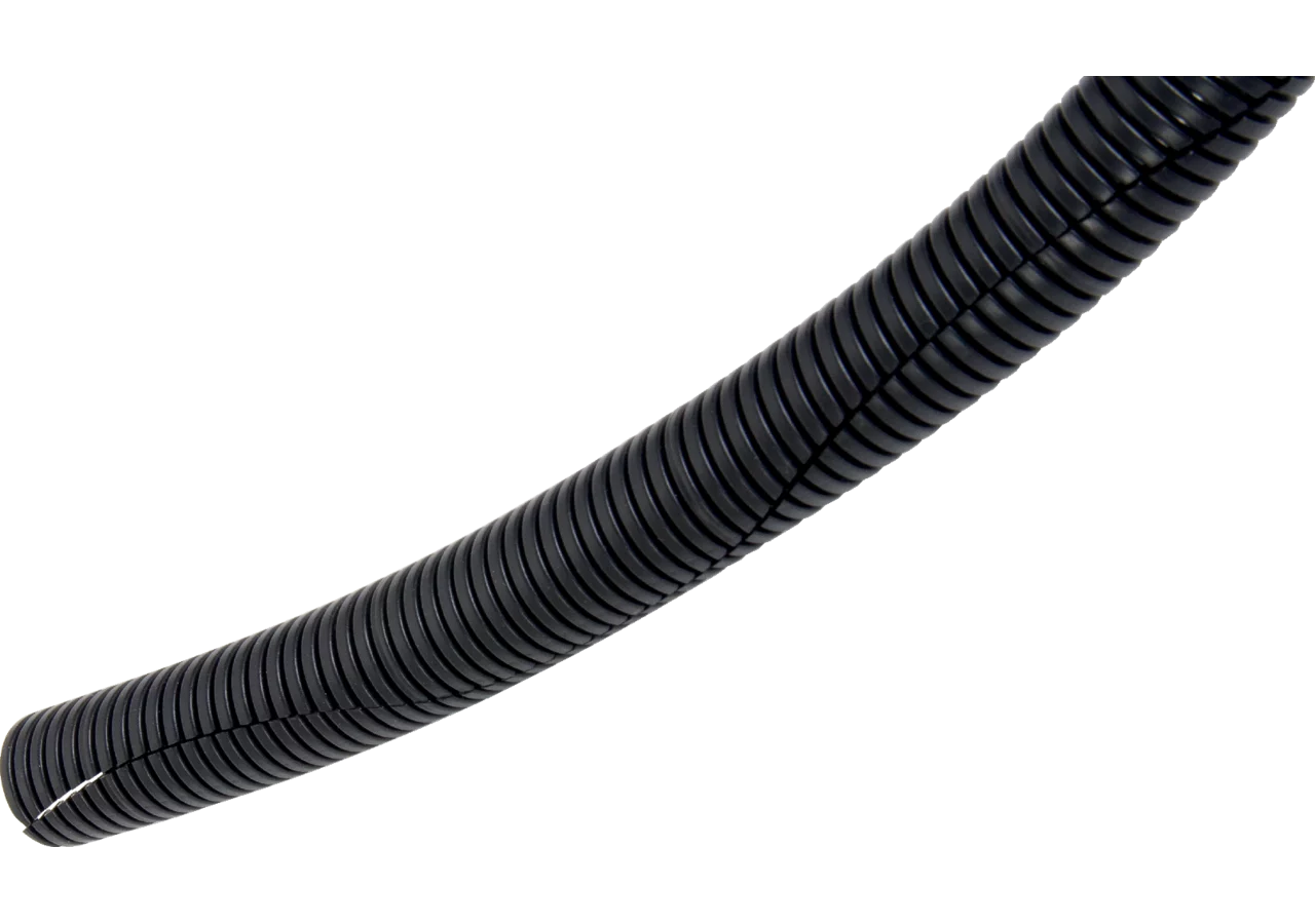 Wellrohr sinusgeschlitzt NW = 23 mm, schwarz, 50 m GartenShop24 - Hochwertige Gartengeräte