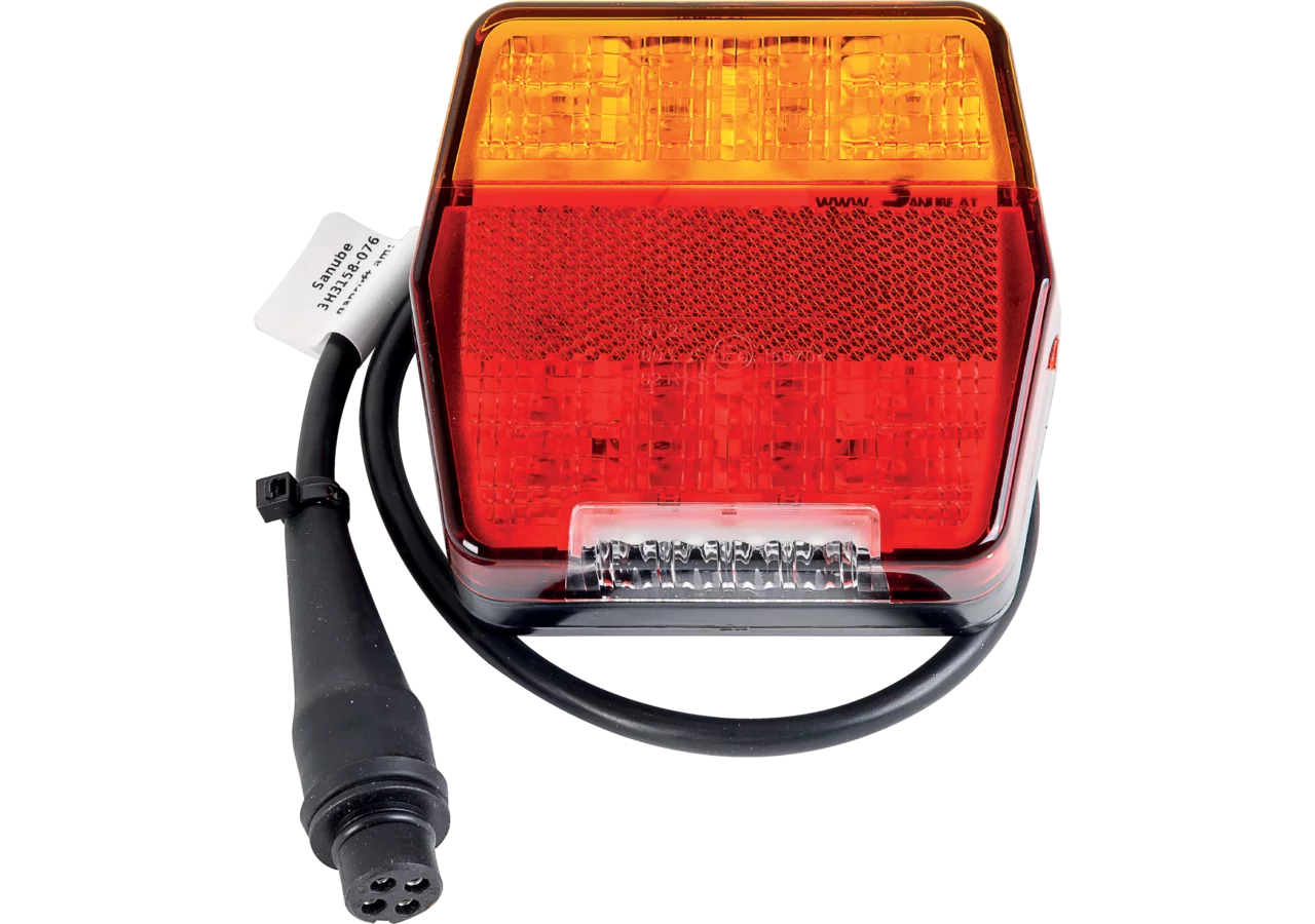 LED Rueckleuchte Blink- Brems- Schlussleuchte, mit KZ Rom IV, S1 Buchse Sanube