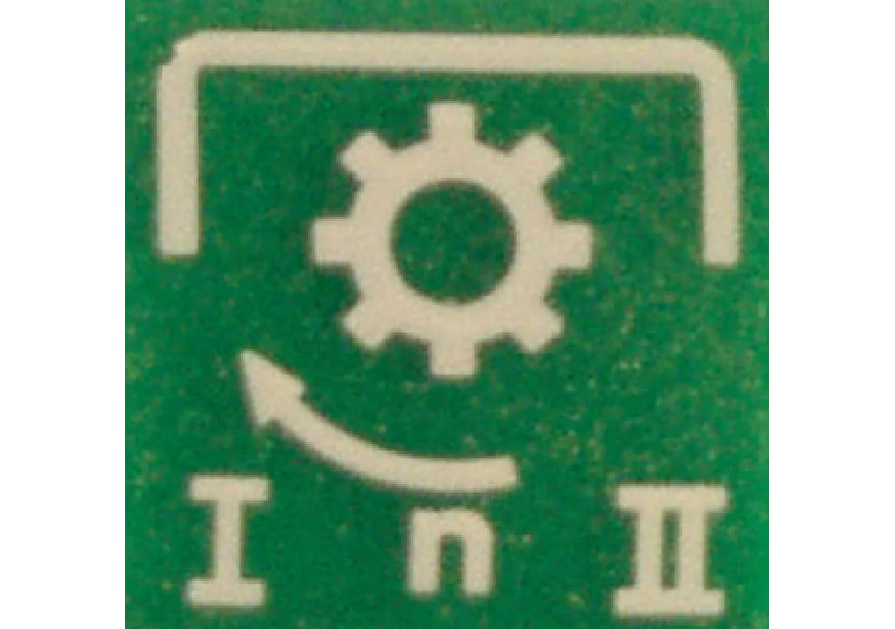 Symbol grün, Digitalumschalter Drehzahl GartenShop24 - Hochwertige Gartengeräte