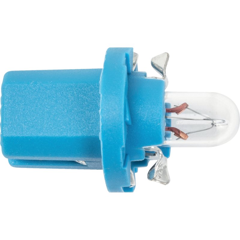 Anzeigelampe 12 V, 1,2 W, BX8,5d, 10 Stück Hellblau