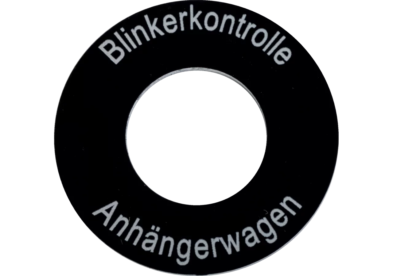 Schild Blinkerkontrolle-Anhänger GartenShop24 - Hochwertige Gartengeräte