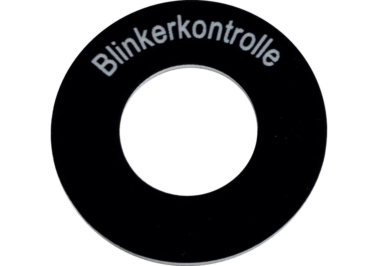 Schild Blinkerkontrolle GartenShop24 - Hochwertige Gartengeräte