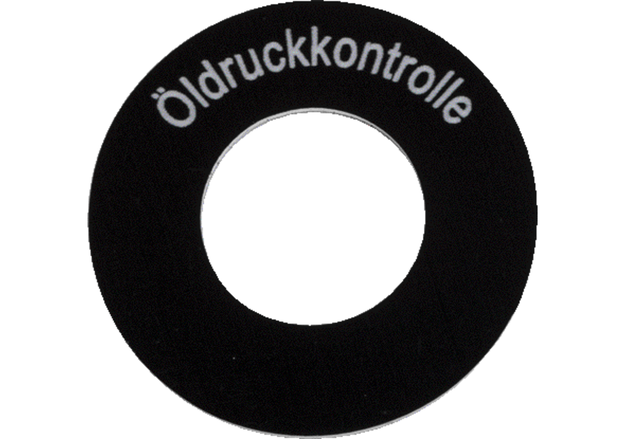 Schild Öldruckkontrolle GartenShop24 - Hochwertige Gartengeräte