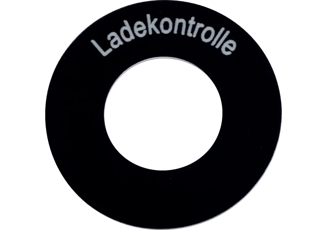 Schild Ladekontrolle GartenShop24 - Hochwertige Gartengeräte