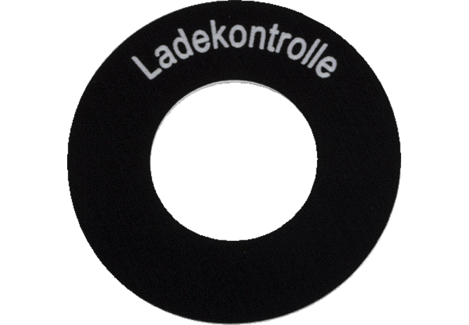 Schild Ladekontrolle GartenShop24 - Hochwertige Gartengeräte