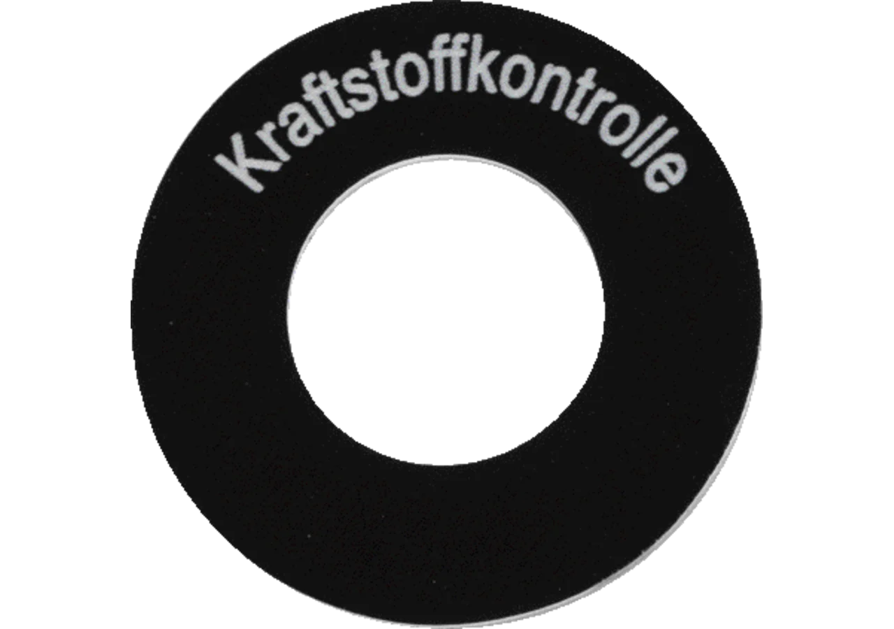 Schild Kraftstoffkontrolle GartenShop24 - Hochwertige Gartengeräte