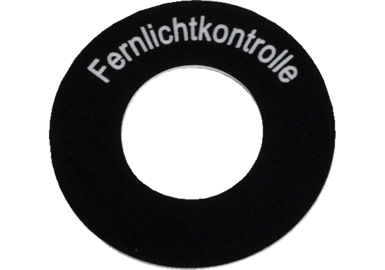 Schild Fernlichtkontrolle GartenShop24 - Hochwertige Gartengeräte