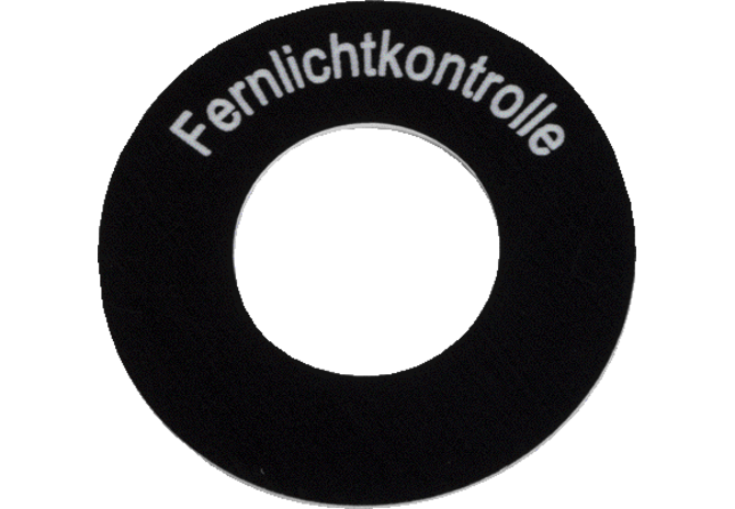 Schild Fernlichtkontrolle GartenShop24 - Hochwertige Gartengeräte