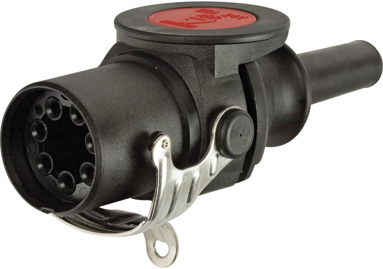 Stecker 7 P / 24 V, Knickschutztülle ISO 7638-1, ABS, EBS, ADR Erich Jaeger