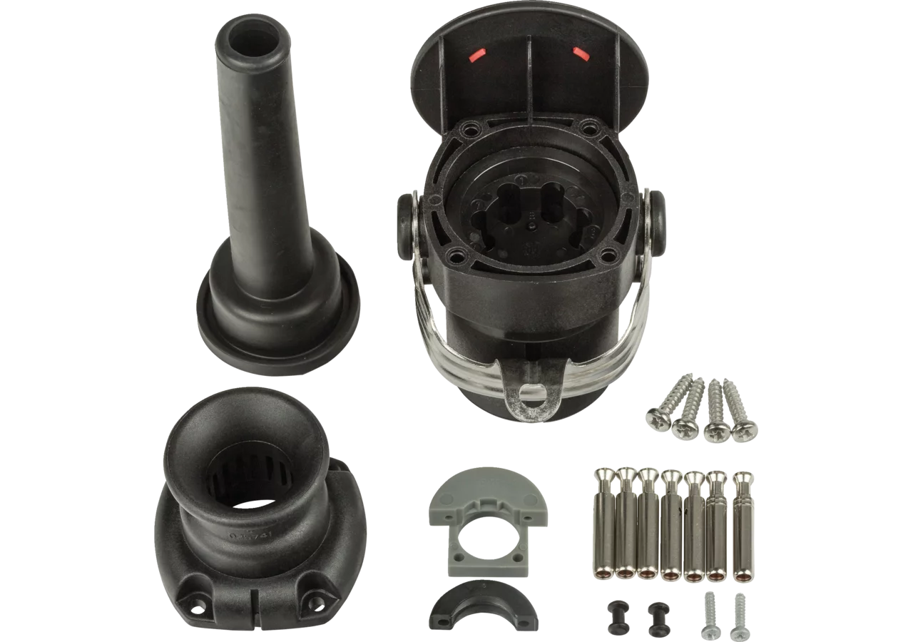 Stecker 7 P / 24 V, Knickschutztülle ISO 7638-1, ABS, EBS, ADR Erich Jaeger