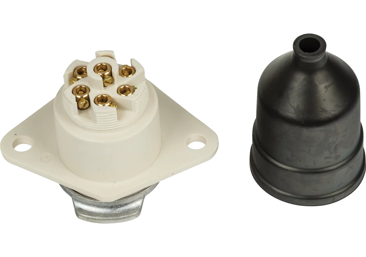 Steckdose 7 P / 24 V, Schraubkontakt ISO 3731 - Typ S Erich Jaeger