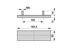 Rückstrahler Rot, 163,4 x 50 mm Cobo