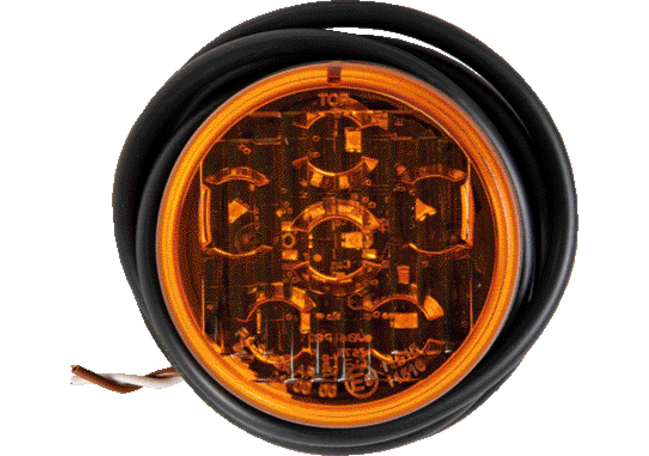 LED Blinklicht open end, 2 polig Roundpoint II Aspöck