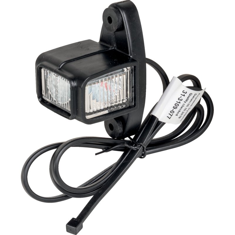 Aspöck LED Umrissleuchte links, 1 m DC Flachkabel Superpoint IV LED, Version Direktanbau 31-3109-077 – EMV - Abnahme R10