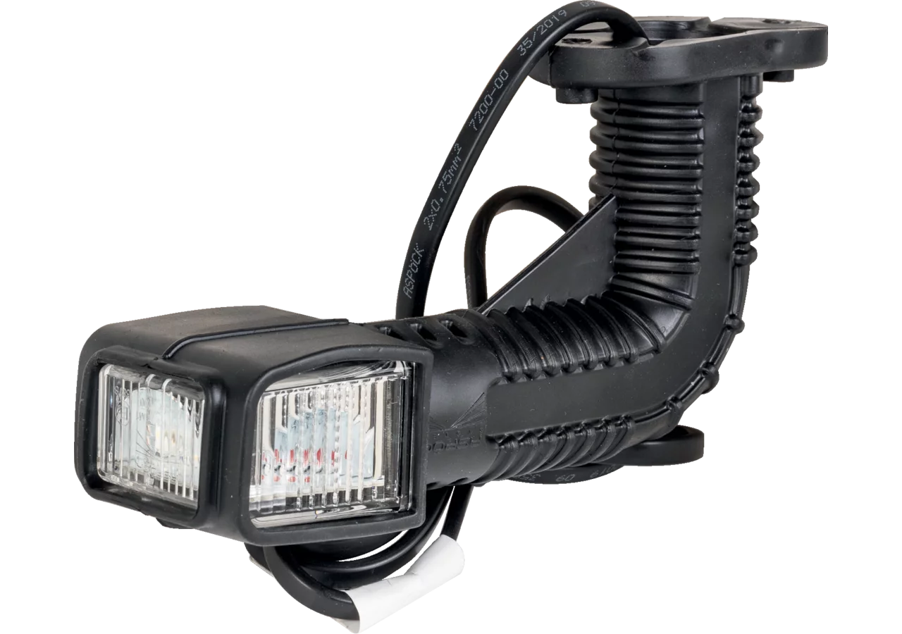 LED Umrissleuchte rechts, 1 m DC Flachkabel Superpoint IV LED, Version earpoint Aspöck
