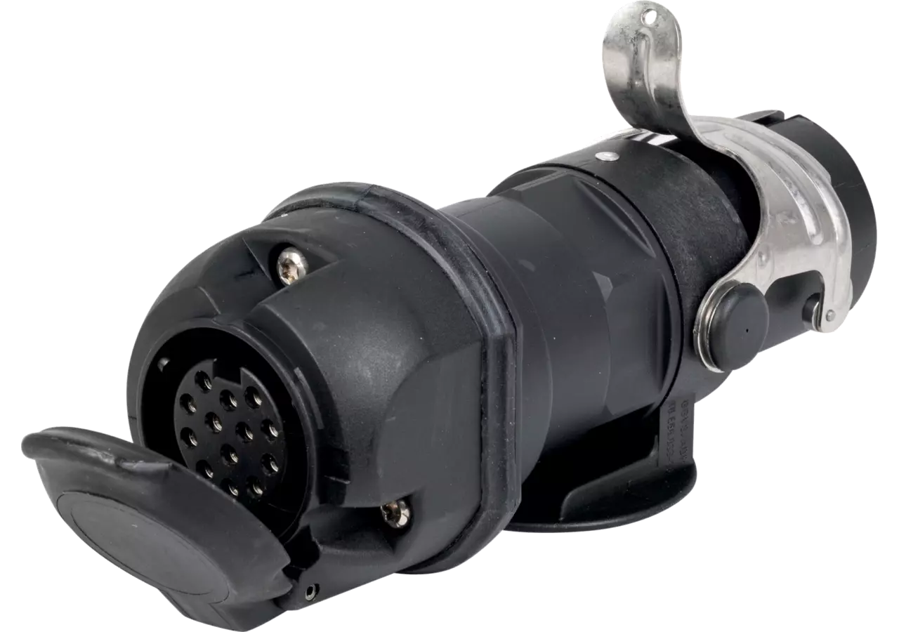 Briechle Spannungswandler-Adapter 24 V auf 12 V, 15-polig auf 13-polig für Anhängerbeleuchtung Briechle