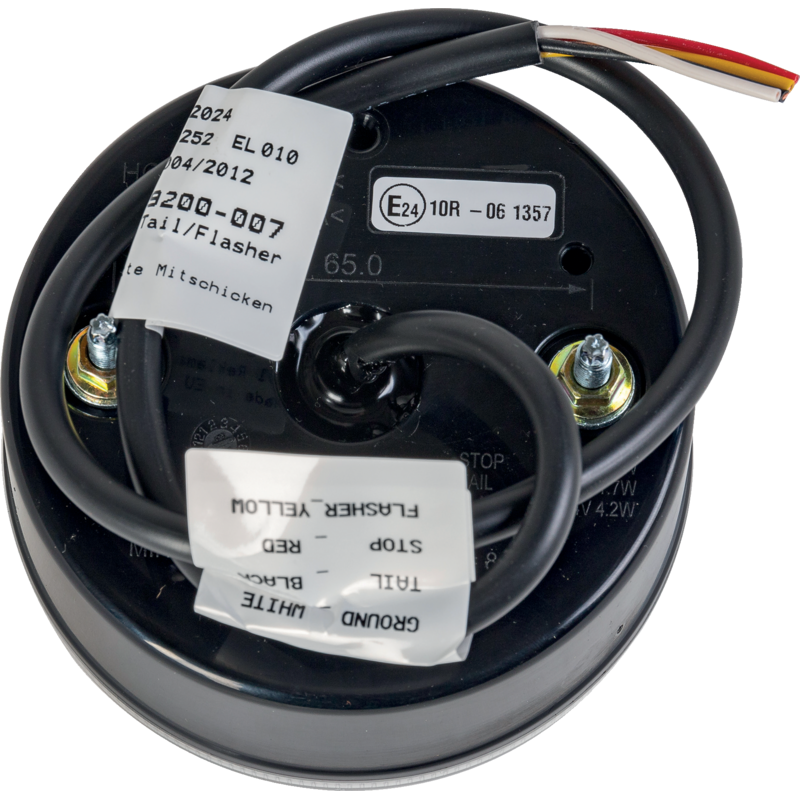 Aspöck LED Rücklicht Blink-Brems-Schlussleuchte, open end Braspoint 98 mm 33-9200-007