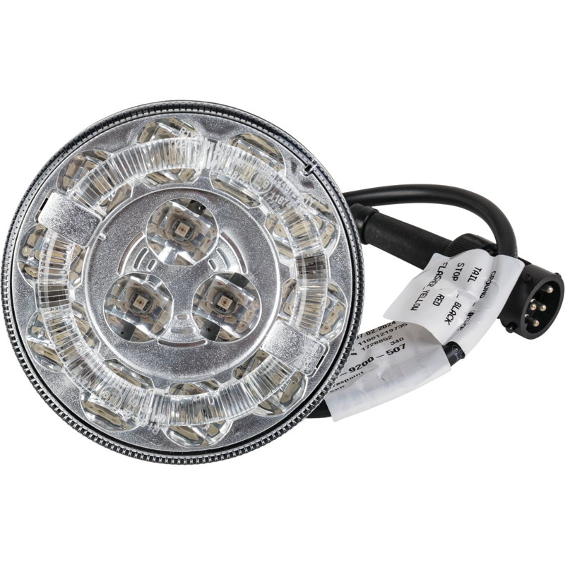 Aspöck LED Rücklicht Blink-Brems-Schlussleuchte, 5 polig Braspoint 98 mm 33-9200-507