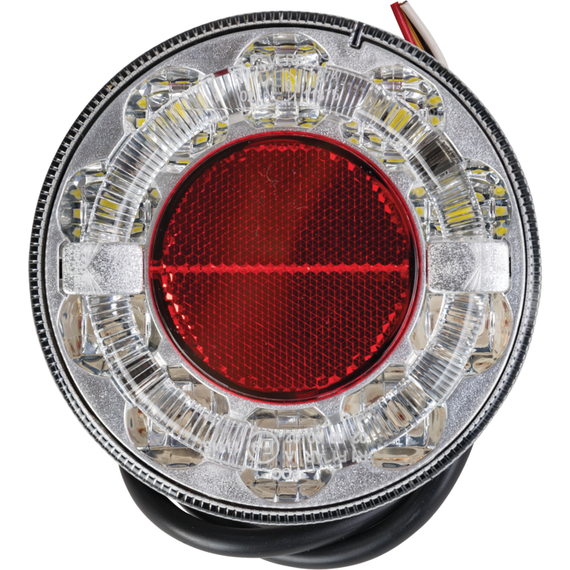 Aspöck LED Rücklicht Schluss-Nebelschluss-Rückfahrleuchte, open end Braspoint 98 mm, horizontal 33-8100-107