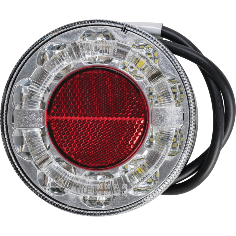 Aspöck LED Rücklicht Schluss-Nebelschluss-Rückfahrleuchte, open end Braspoint 98 mm, vertikal 33-8100-007