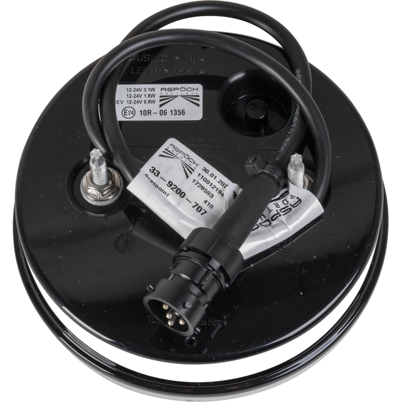 Aspöck LED Rücklicht Blink-Brems-Schlussleuchte, 5 polig Braspoint 140 mm 33-9200-707