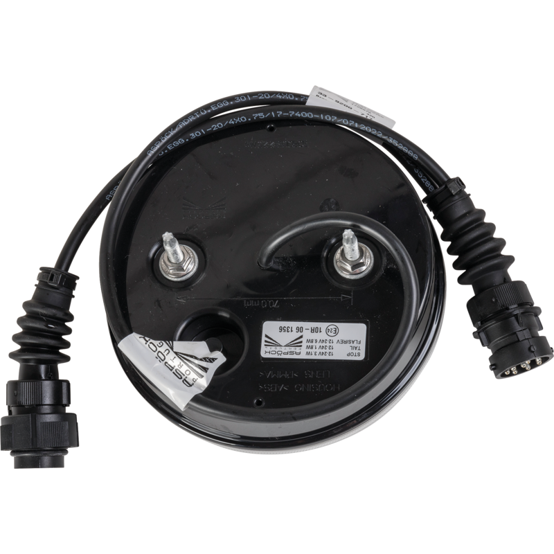 Aspöck LED Rücklicht Blink-Brems-Schlussleuchte, 8 polig Braspoint 140 mm 33-9200-717