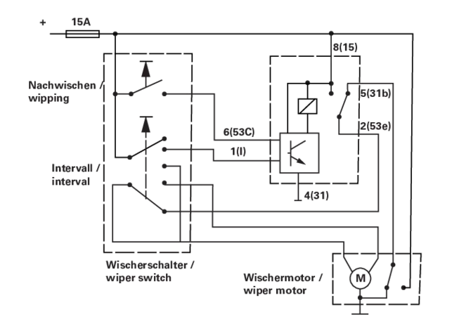 Relais Wisch-Wasch-Intervall Wehrle