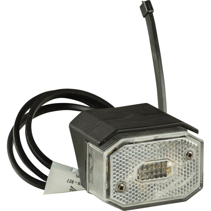 Aspöck Begrenzungsleuchte Weiß, Kabel 0,5 m, Kotflügelhalter Flexipoint I 31-6569-077