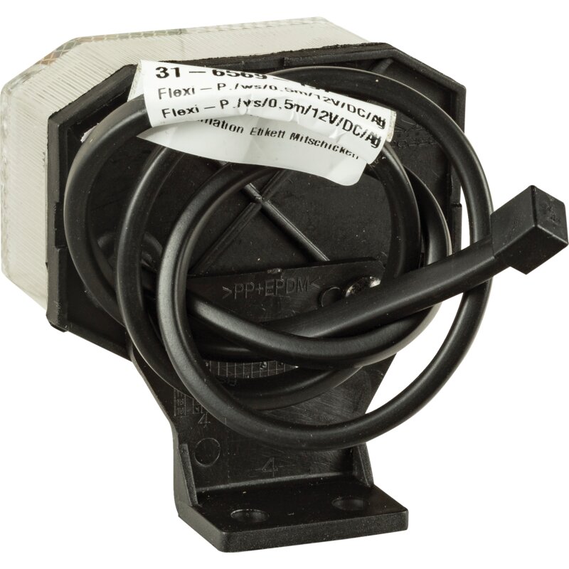 Aspöck Begrenzungsleuchte Weiß, Kabel 0,5 m, 90° Winkelhalter Flexipoint I 31-6569-197