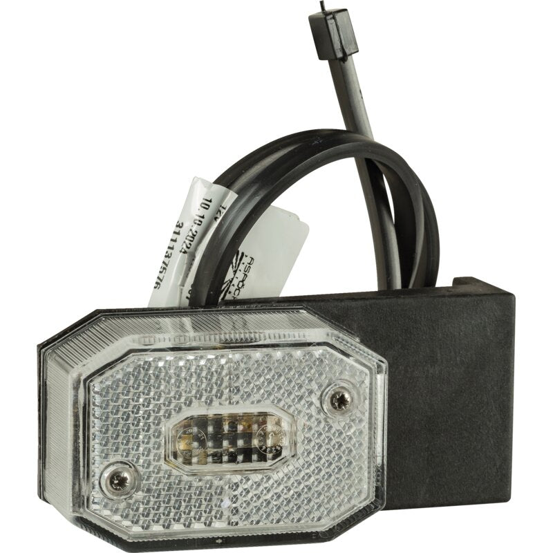 Aspöck Begrenzungsleuchte Weiß, Kabel 0,5 m, Winkelhalter soft Flexipoint I 31-6569-537