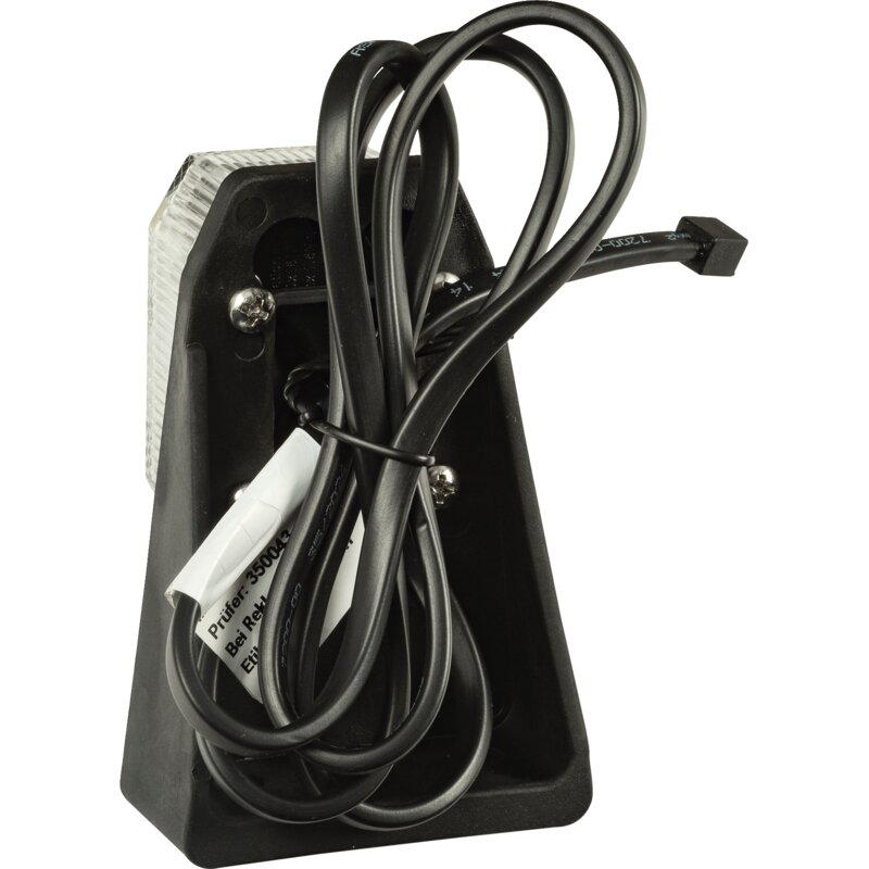 Aspöck LED Begrenzungsleuchte 12 / 24 V, Weiß, Kabel 1 m, Aufhängeteil 100 mm Flexipoint LED 31-6369-037