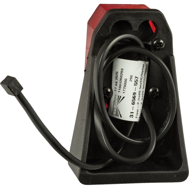 Aspöck Begrenzungsleuchte Rot, Kabel 0,5 m, Aufhängeteil 100 mm Flexipoint I 31-6569-557