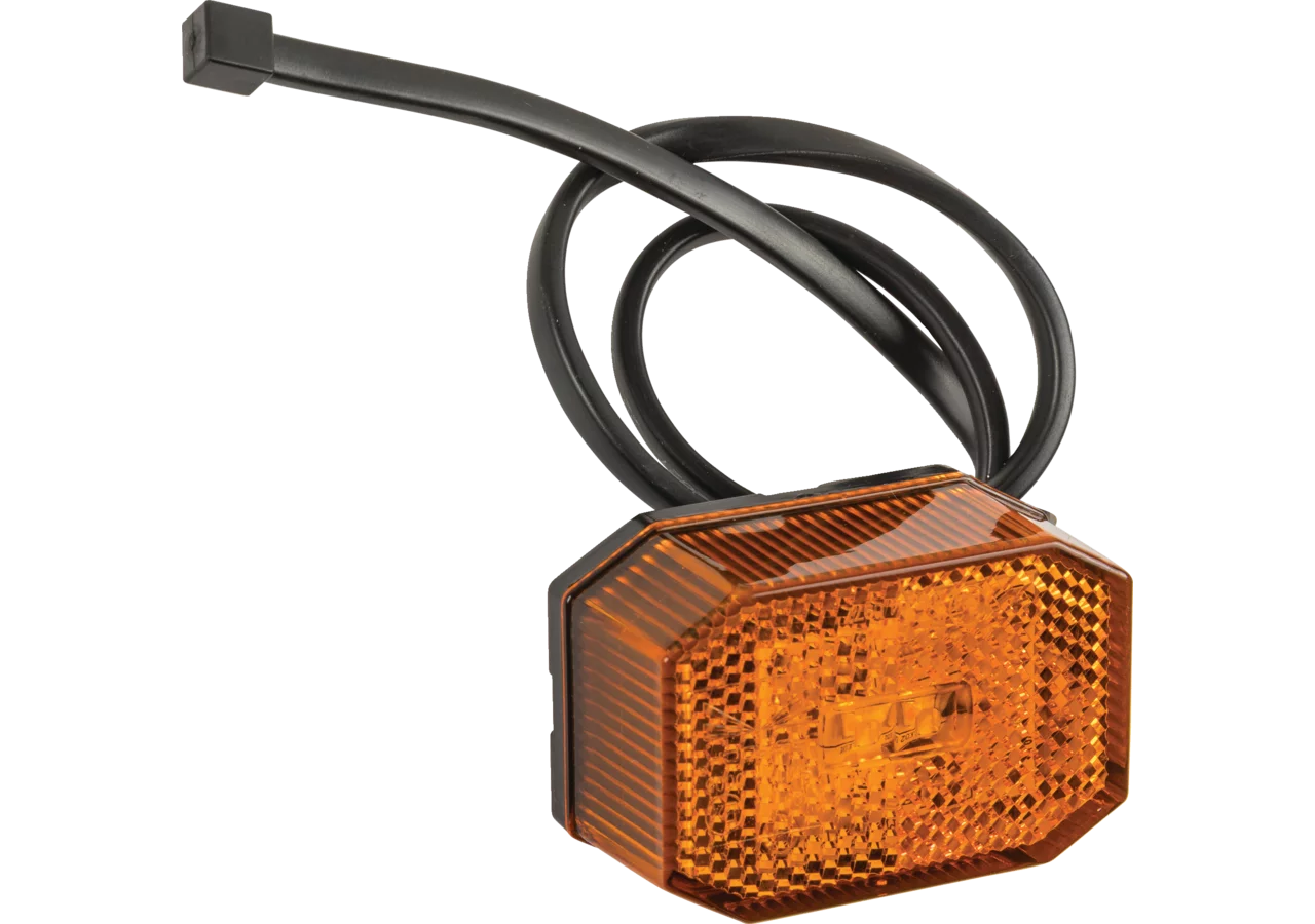 LED Seitenmarkierungsleuchte 12 / 24 V, Gelb, Kabel 0,5 m Flexipoint LED Aspöck