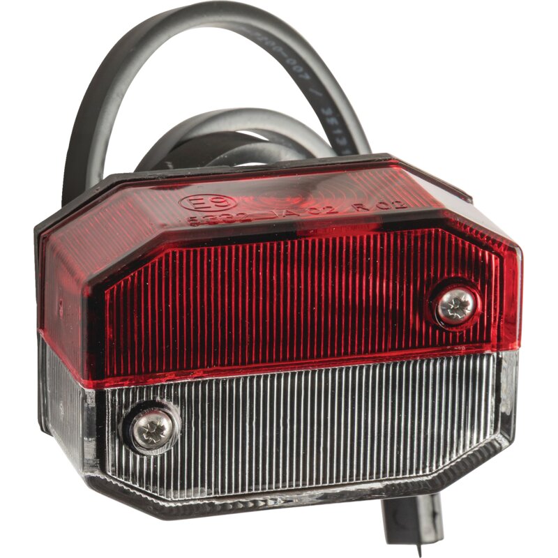 Aspöck Umrissleuchte Rot / Weiß, Kabel 0,5 m Flexipoint I 31-6509-047