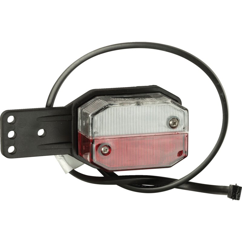 Aspöck Umrissleuchte Rot / Weiß, Kabel 0,5 m, Gumihalter R Flexipoint I 31-6569-707