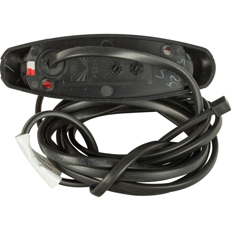 Aspöck Umrissleuchte Rot / Weiß, Kabel 2,25 m Flexipoint II 31-4709-007