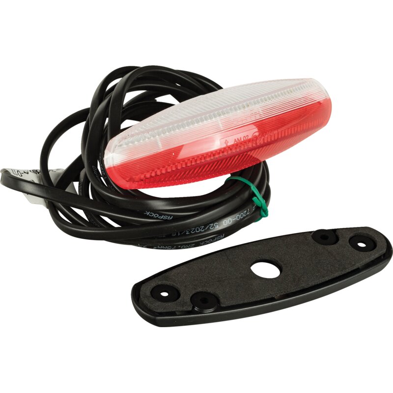 Aspöck LED Umrissleuchte 12 / 24 V, Rot / Weiß, Kabel 2,5 m Flexipoint II LED 31-8524-017