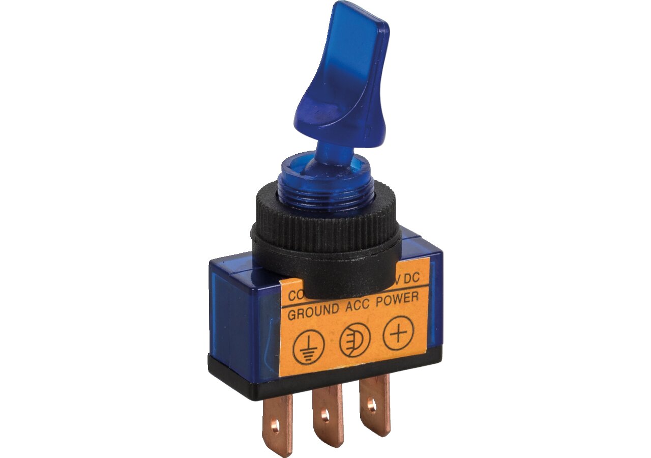 Kippschalter 12 V, 10 A, d = 13 mm, 3-polig On - Off Gewinde 12 x 1,0 GartenShop24 - Hochwertige Gartengeräte