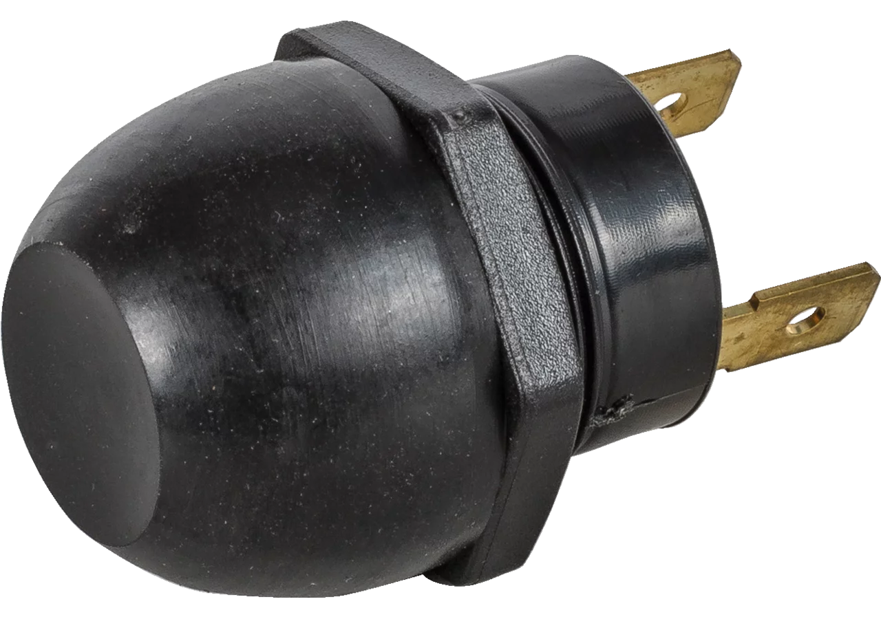 Druckschalter 12 V, 15 A, d = 22,5 mm, 2-polig On - Off Druckschalter 00135350 mit Gum GartenShop24 - Hochwertige Gartengeräte